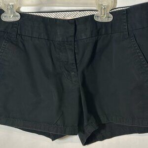 J Crew Black Chino Shorts